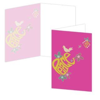 ECOeverywhere Peace and Music Boxed Card Set, 12 Cards and Envelopes, 4 x 6 Inches, Multicolored (bc12157)  Blank Postcards 