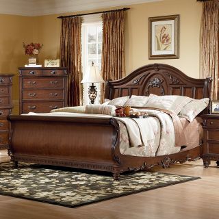 Southern Heritage Cherry Sleigh Bed   Bedroom Sets
