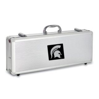 Fiero 5 piece BBQ Tool Set With Engraved Collegiate Football Team Logo Aluminum Case