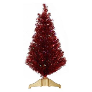 Vickerman 3 ft. Red Fiber Optic Christmas Tree   Christmas Trees