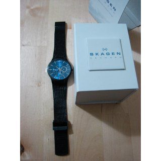 Skagen Men's 809XLTBN Titanium Blue Dial Watch at  Men's Watch store.