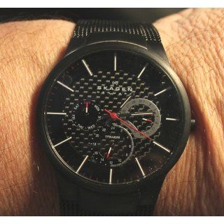 Skagen Men's SK809XLTBB Titanium Black Dial Watch Skagen Watches