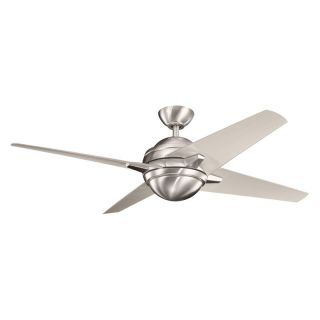 Kichler 300133BSS Rivetta 52 in. Indoor Ceiling Fan   Brushed Stainless Steel   Energy Star   Ceiling Fans
