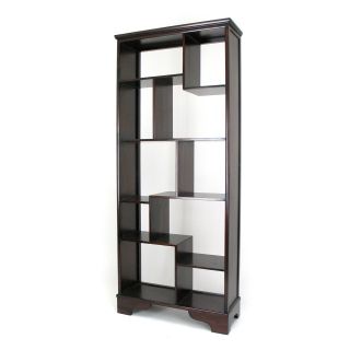 Wayborn Abstract Modular Bookcase in Cherry   Bookcases