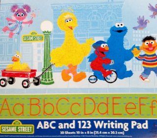 Sesame Street Abc and 123 Writing Pad 30 Sheets(10 Inches X 8 Inches) Toys & Games