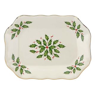 Lenox Holiday Archive Scalloped Tray   Serving Trays