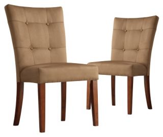 Tufted Parsons Dining Chair   Set of 2   Accent Chairs