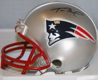 Tom Brady New England Patriots Autographed Mini Helmet Sports Collectibles