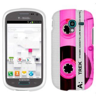 Samsung Galaxy Exhibit Retro Clear Cassette Tape Pink Phone Case Cover Cell Phones & Accessories
