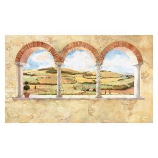 RoomMates Tuscan View Chair Rail Mural   Wallpaper