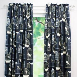 Chooty and Co Flight of Fancy Shale Curtain Panel   Curtains