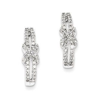 14k White Gold Diamond Post Earrings. Carat Wt  0.33ct. Metal Wt  2.14g Jewelry
