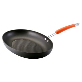 Rachael Ray Hard Anodized Oval 15 in. Grill Pan   Griddle & Grill Pans