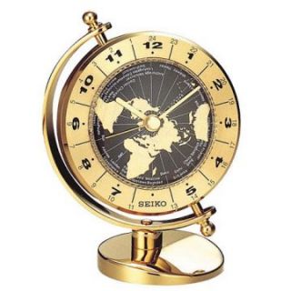Seiko Brass World Time Desktop Clock   Desktop Clocks