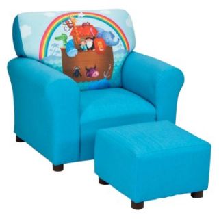 Kidz World Noahs Ark Club Chair and Ottoman Set   Chairs