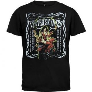 Lynyrd Skynyrd   Mens Devil Girl T shirt Medium Black Clothing