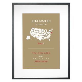 NYC Home Personalized Framed Wall Decor   18W x 24H in.   Framed Wall Art