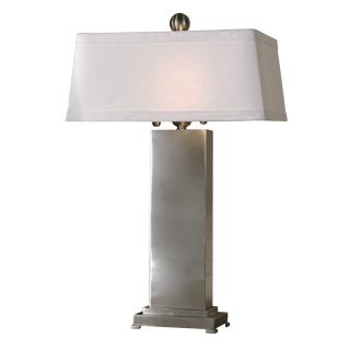 Uttermost Metal Contempo Table Lamp   29.5H in. Satin Nickel   Table Lamps