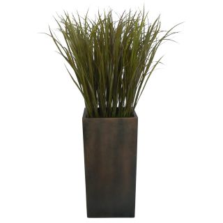Laura Ashley 48 in. Silk Grass Floor Plant with Stand   Silk Plants
