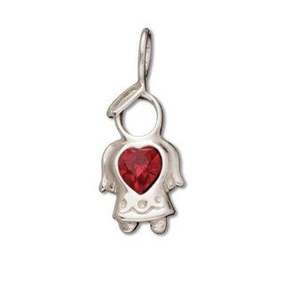 Sterling Silver Birthstone Angel Pendant or Charm   January  Other Products  