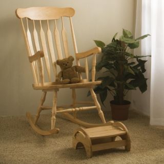 KidKraft Nursing Rocker & Stool   Natural   Indoor Rocking Chairs