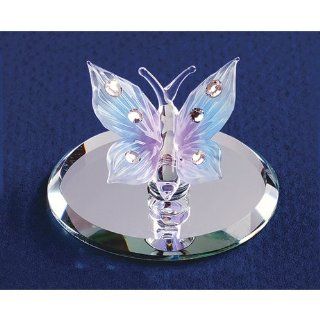 Blue Butterfly Glass Figurine Jewelry
