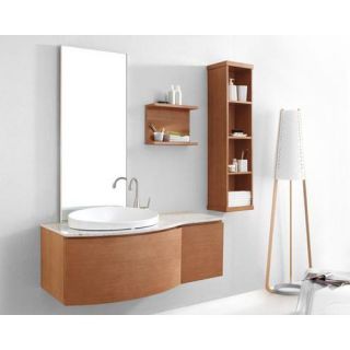 Virtu USA Isabelle 48 in. Single Sink Bathroom Vanity Set   Chestnut   Single Sink Bathroom Vanities