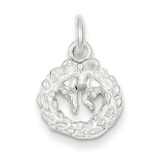 Sterling Silver Wreath Charm Clasp Style Charms Jewelry