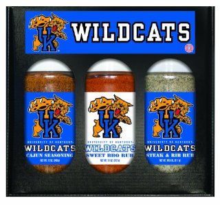 8 Pack KENTUCKY Wildcats Boxed Set of 3 (Cajun Seas,Stk/Rib Rub, BBQ Rub) 