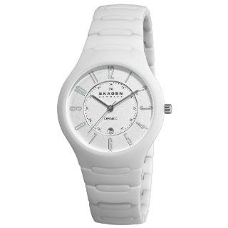 Skagen Women's 817LWXC Ceramic White Ceramic Watch Skagen Watches