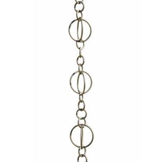 Patina Products Brushed Stainless Life Circles Rain Chain   Rain Chains