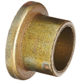 Bunting Bearings ECOF081008 ECO Oiled, Flange Bearing, Powdered Metal, SAE 841 1/2" Bore x 5/8" OD x 1/2" Length 7/8" Flange OD x 1/8" Flange Thickness (Pack of 3) Flanged Sleeve Bearings