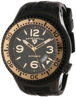 Swiss Legend Men's 11819A BB 01 GB W Neptune Automatic Black Dial Black Silicone Watch at  Men's Watch store.