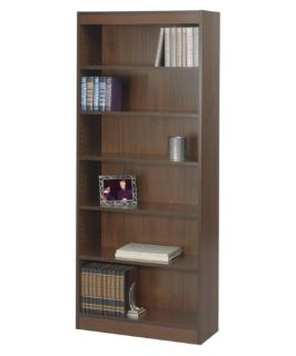 Safco 6 Shelf Veneer Baby Bookcase 30W in.   Walnut   Bookcases