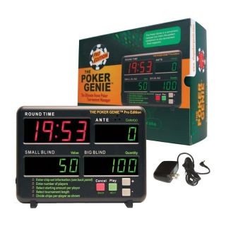 Poker Genie   Home Tournament Manager Timer   Poker Accessories
