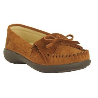 Womens Donna Peace Moccasins by Old Friend   Brown   Womens Moccasins