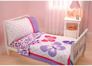 Carters Butterfly 4 pc Toddler Bedding Set   Toddler Bedding