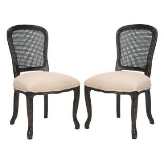 Safavieh Monica Dining Side Chairs   Pickled Oak   Set of 2   Dining Chairs