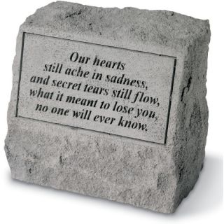 Our Hearts Still Ache Memorial Stone With Urn   Garden & Memorial Stones