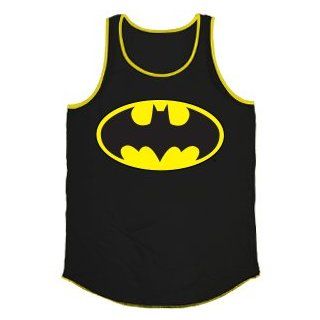 Changes Batman Black Ladies Sleeveless Logo Tank Top (846) Clothing