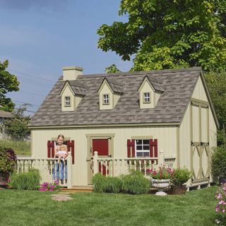 Little Cottage 8 x 10 Cape Cod Wood Playhouse   Outdoor Playhouses