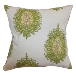 The Pillow Collection Perigueux Damask Pillow   Decorative Pillows