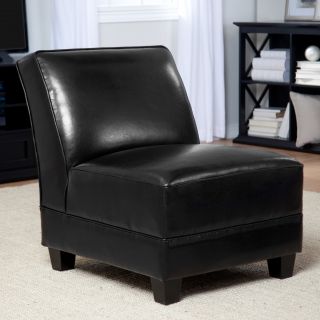 Canyon Leather Slipper Chair   Accent Chairs