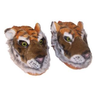 Comfy Feet Orange Tiger Animal Feet Slippers   Mens Slippers