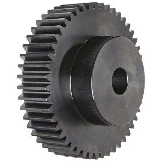 Martin TS848 Spur Gear, 20 Pressure Angle, High Carbon Steel, Inch, 8 Pitch, 1" Bore, 6.25" OD, 1.500" Face Width, 48 Teeth