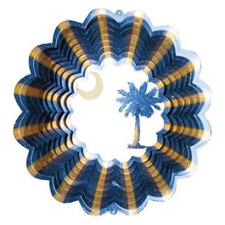 Iron Stop Designer Palmetto Moon Wind Spinner   D285 10   Wind Spinners