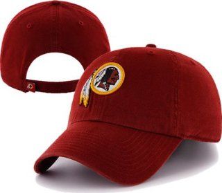 Washington Redskins '47 Brand Red Adjustable Cleanup Slouch Hat  Sports Fan Baseball Caps  Sports & Outdoors