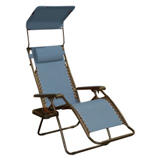 Newtons Zero Gravity Lounge Chair with Sun Shade and Drink Tray   Outdoor Chaise Lounges