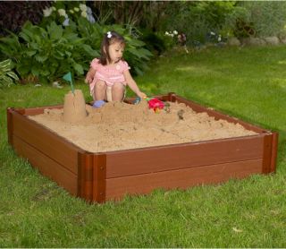 Frame It All 4 x 4 ft. Sandbox with Optional Cover   Sandboxes