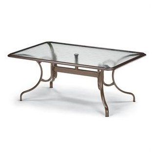 42 x 68 Rectangle Glass Top Patio Dining Table by Telescope Casual  